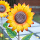 2-Piece Set 42"H Fall Metal Sunflower Yard Stake