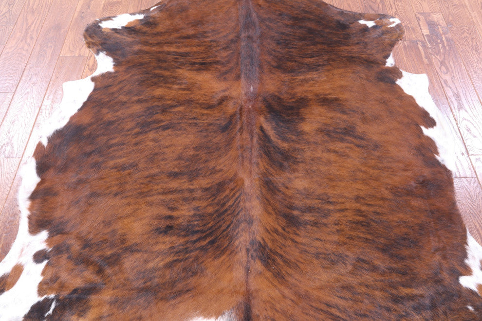 7' 4" X 6' 6" Organic Natural Hair-On Cowhide Area Rug C1452