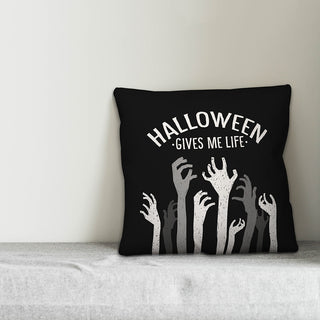 Halloween Hands 16"x16" Throw Pillow Cover