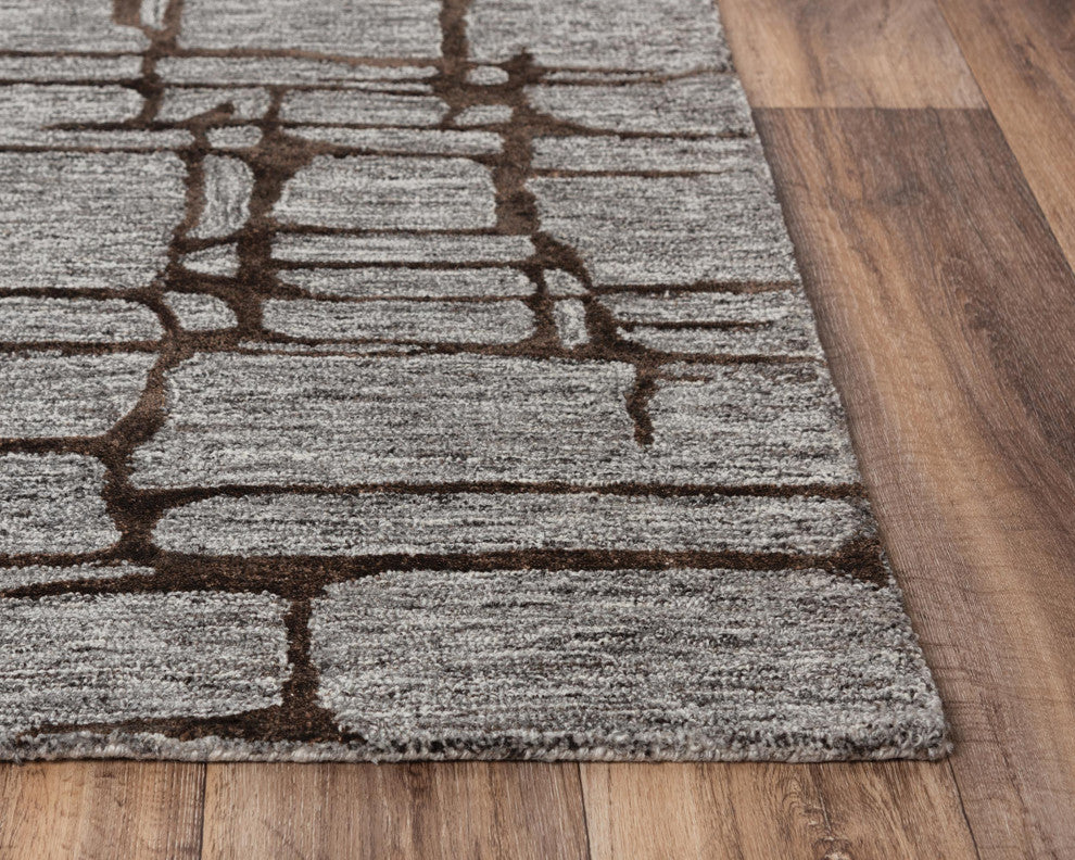 Rizzy Home BKR104 Becker Area Rug8'9"x11'9" Gray
