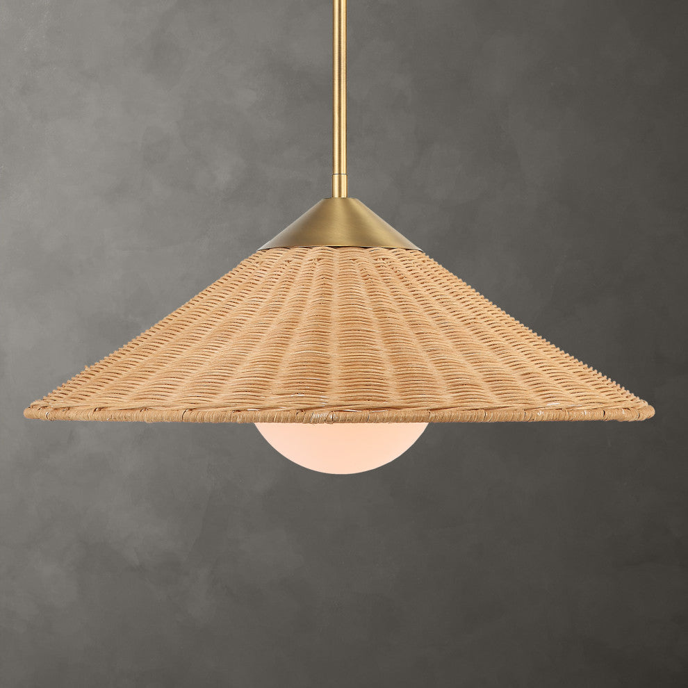 Uttermost Phuvinh 1-LIght Rattan Shade Pendant