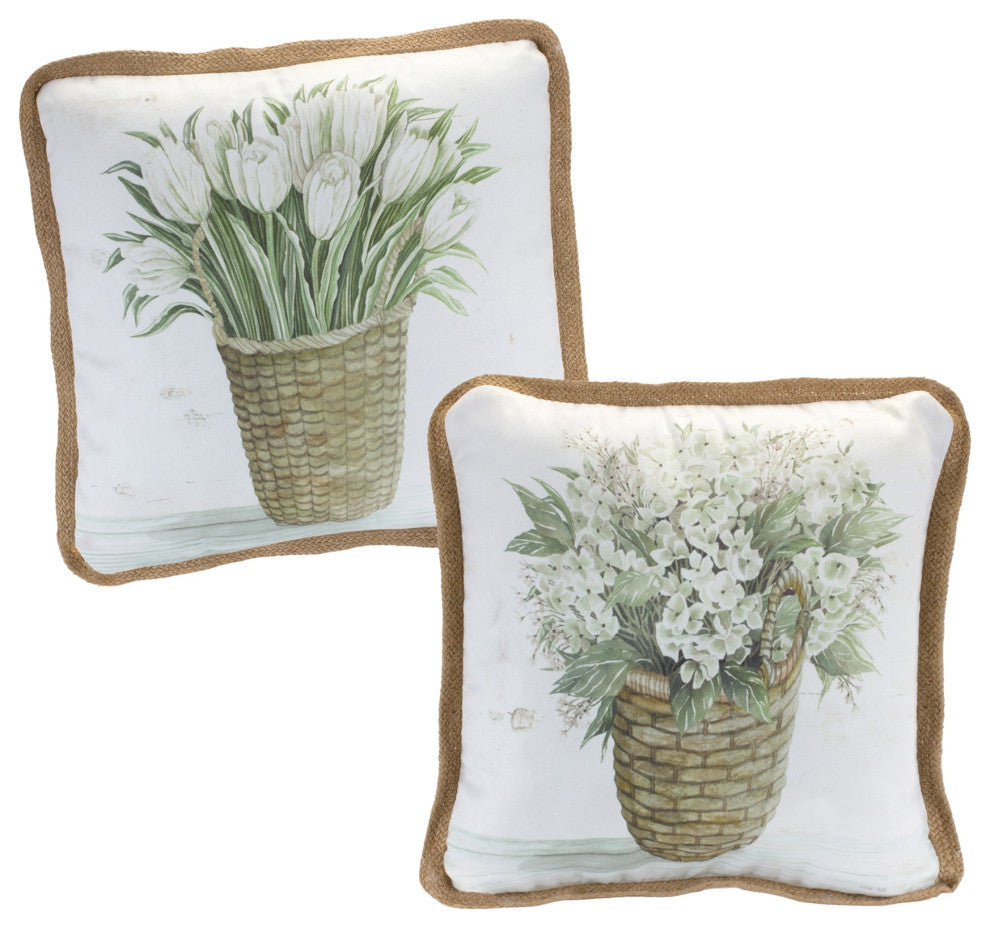 Floral Pillow, 2-Piece Set