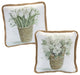Floral Pillow, 2-Piece Set
