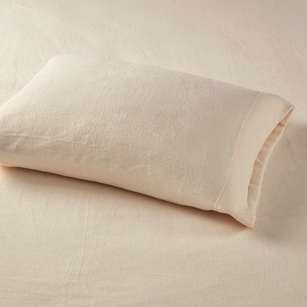 True North by Sleep Philosophy Knitted Micro Fleece Solid Sheet Set, Taupe, Cali