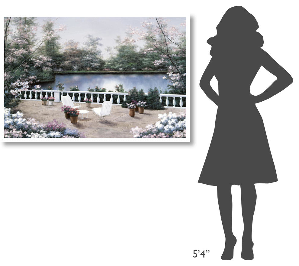 "Terrace View" Digital Paper Print by Diane Romanello, 50"x34"