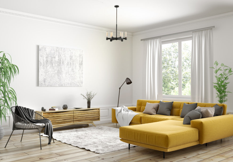 Broyles 6 Light Chandelier Matte Black