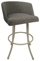 Swivel Counter Metal Pub Set - Joey Stools 26" or 30", Mojave Grey - Beige, 30", Crackle
