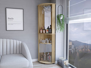 Corner Bar Cabinet Rialto, Living Room, Macadamia
