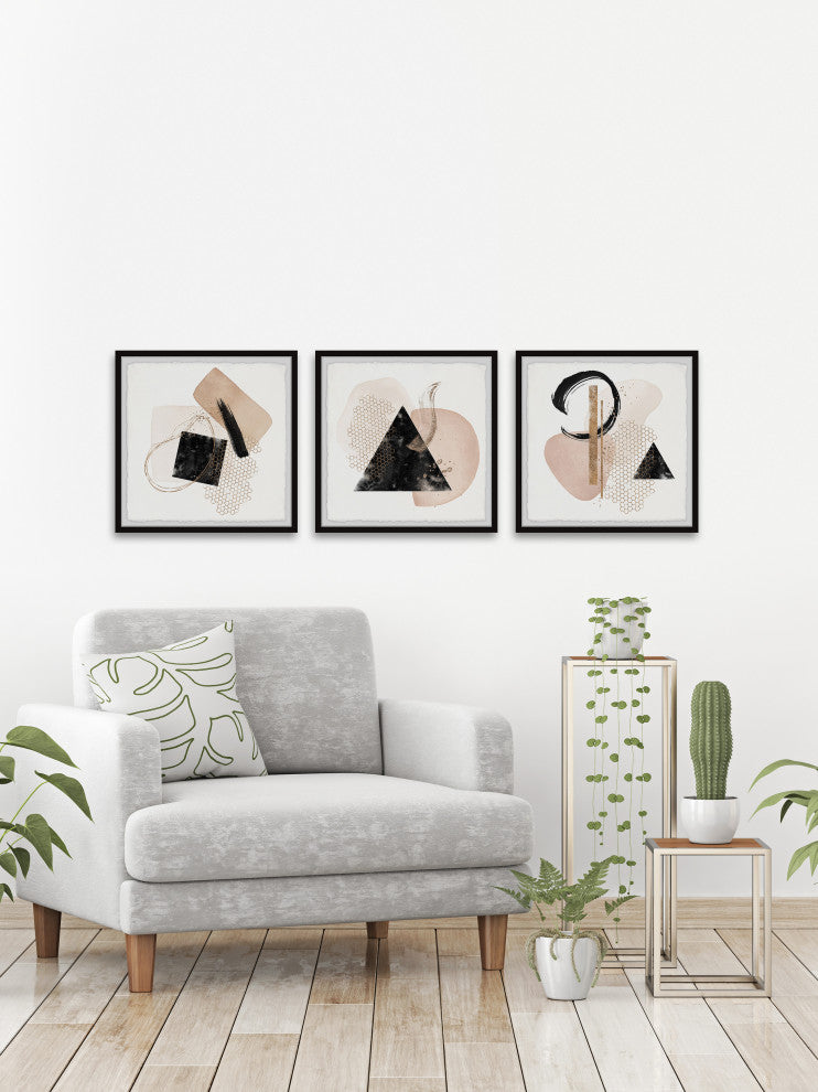 Broken Knife Triptych, 3-Piece Set, 24x24 Panels