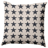 Stars Polyester Indoor/Outdoor Pillow, Blue, 20"x20"