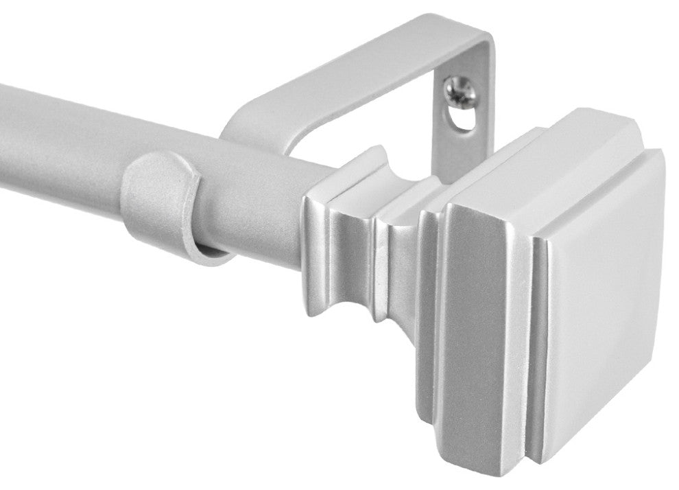 UTOPIA ALLEY 5/8 Inch Curtain Rod - Curtain Rods For Windows 48 to 86 Inch, Nickel