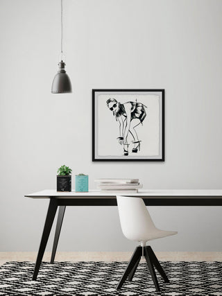 "Bend and Buckle" Framed Painting Print, 12"x12"