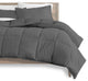 Bare Home 8-Piece Bed-in-a-Bag Split Sizes, Gray, White, Split Head Flex King
