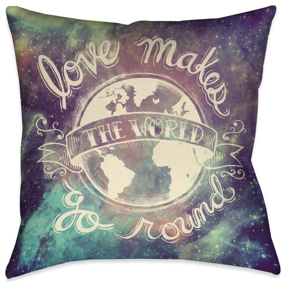Laural Home Universe Galaxy 18" X 18" Indoor Decorative Pillow