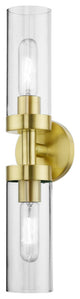 Ludlow 2 Light Satin Brass ADA Vanity Sconce