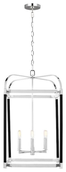 Generation Lighting, LC1156PN, Large Lantern, Polished Nickel