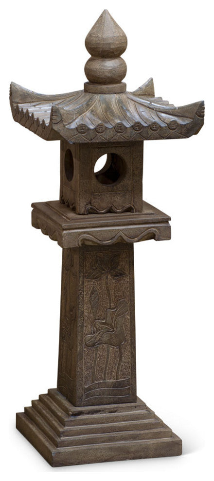 Hand Carved Stone Pagoda Chinese Lantern