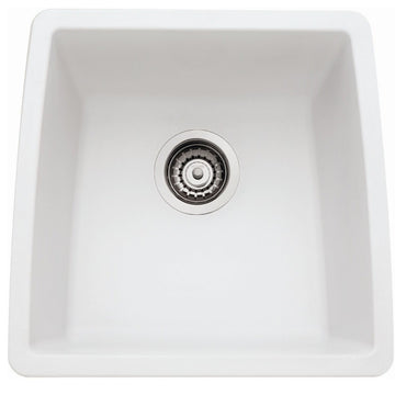 Blanco 440081 Performa 17-1/2" Undermount Single Basin SILGRANIT - White