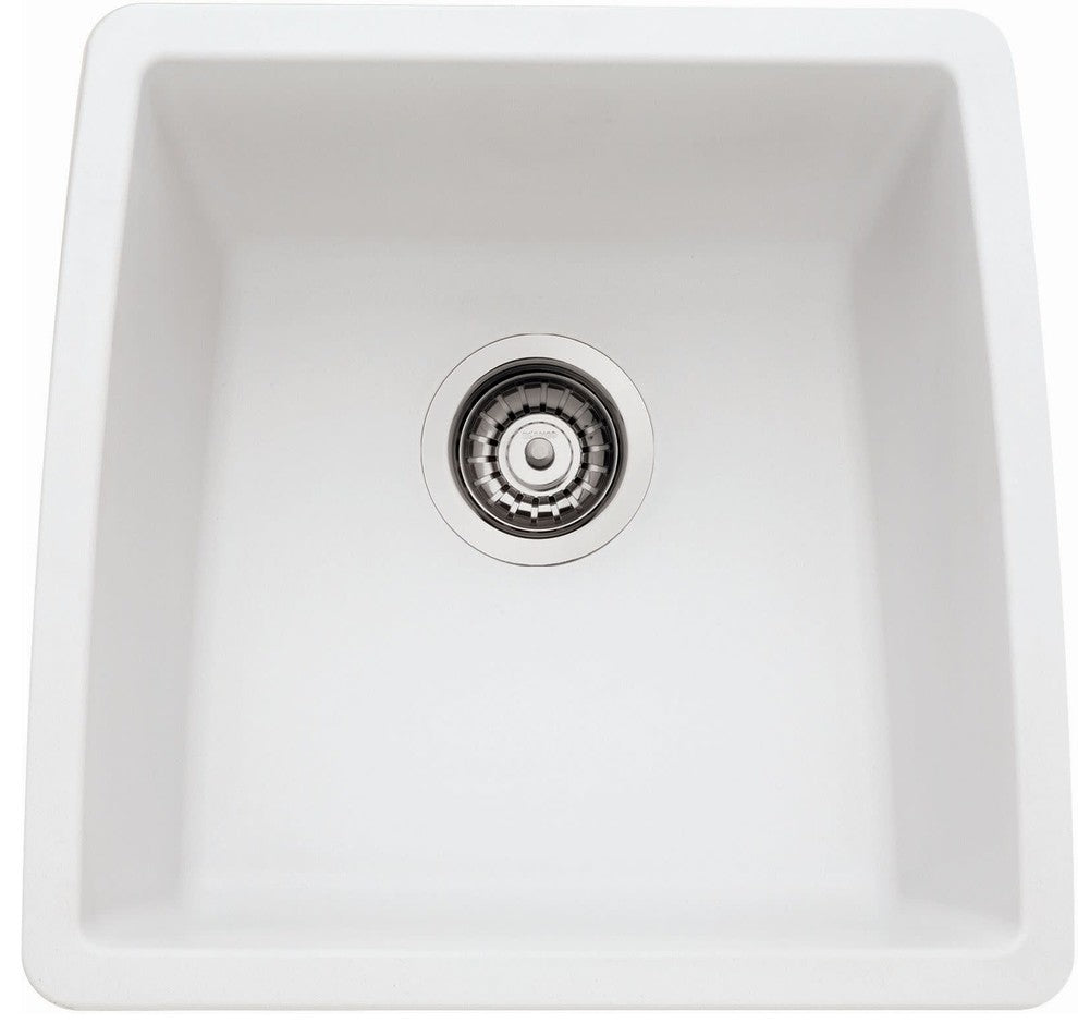 Blanco 440081 Performa 17-1/2" Undermount Single Basin SILGRANIT - White