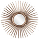 Howard Elliott Cascade Silver Leaf Starburst Mirror
