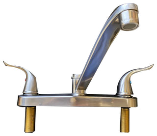 Two Handle Kitchen Faucet in Brushed Nickel Finish