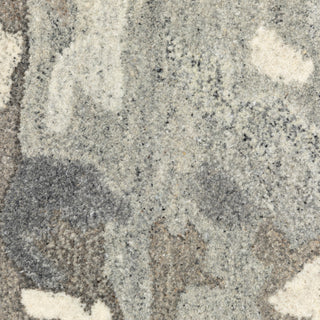 Athena Abstract Shadows Grey/ Charcoal Hand-Tufted Wool Rug 3'6" x 5'6"