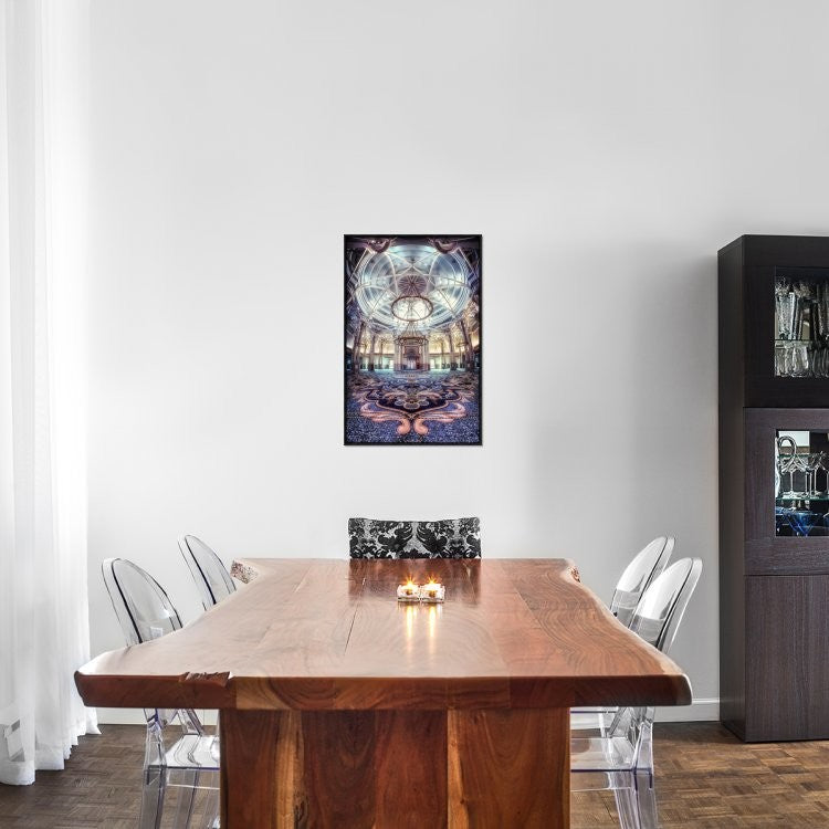"Rome Great Mosque" Framed Canvas Giclee by Cuomo Massimo, 20x31"