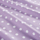 Mi Zone Polka Dot Printed 100% Cotton Sheet Set, Purple