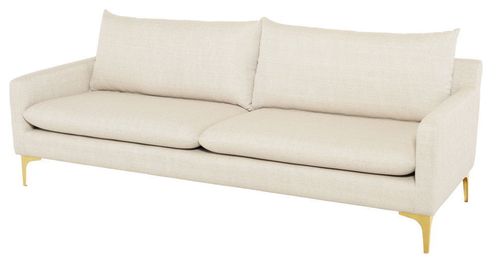 Anders Sand Fabric Triple Seat Sofa, HGSC490