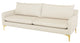 Anders Sand Fabric Triple Seat Sofa, HGSC490
