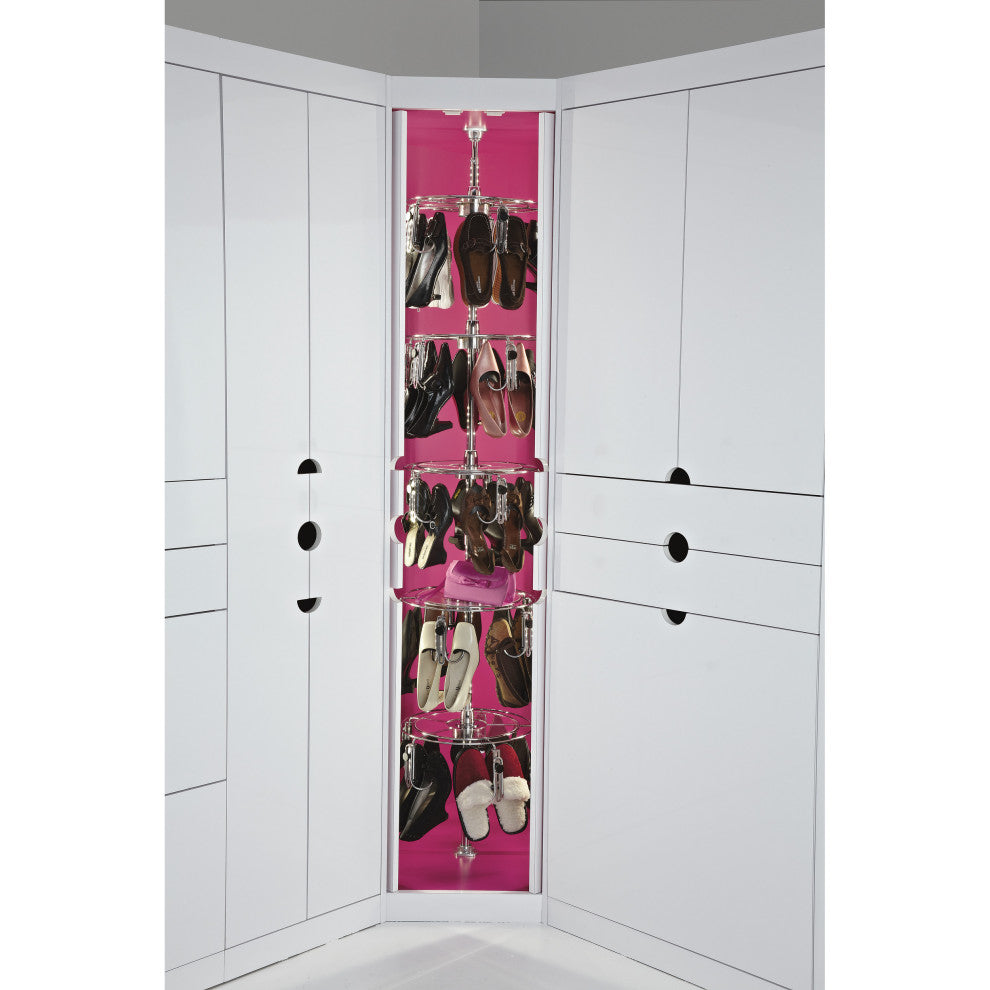 Lazy Shoezen Rotating Women's Shoe Organizer for Custom Closet Systems, 95"