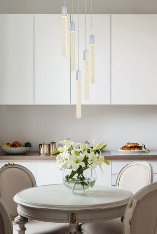 Elegant Lighting 2067D20 Weston 5 Light 20"W LED Crystal Multi - Chrome