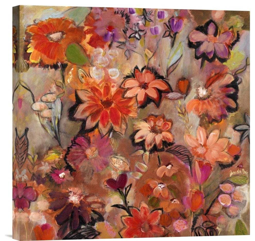 ''Garden of a Joyful Day'' Giclee Canvas Fine Art Print, 24x1.5x24