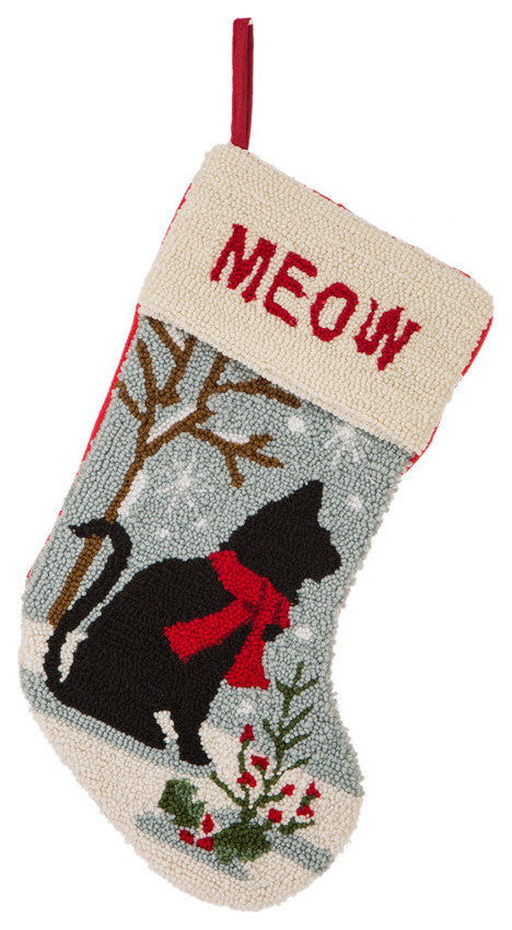 2-Pack 20"L Hooked Stocking, Cat