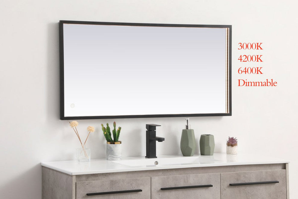 Modern Black Led Mirror