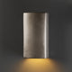 Ambiance Small Rectangle, Closed Top Wall Sconce, Antique Silver, Dedicated LED