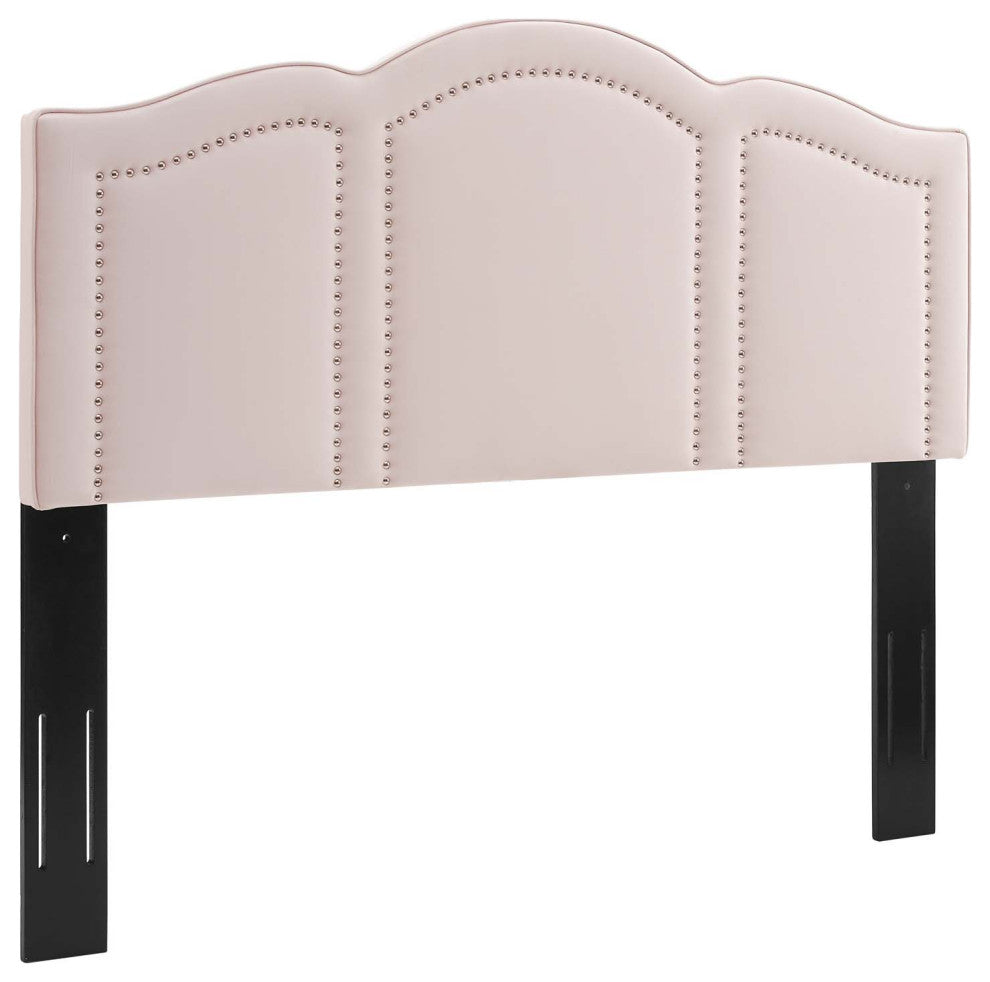 Cecilia Full/Queen Performance Velvet Headboard-Pink