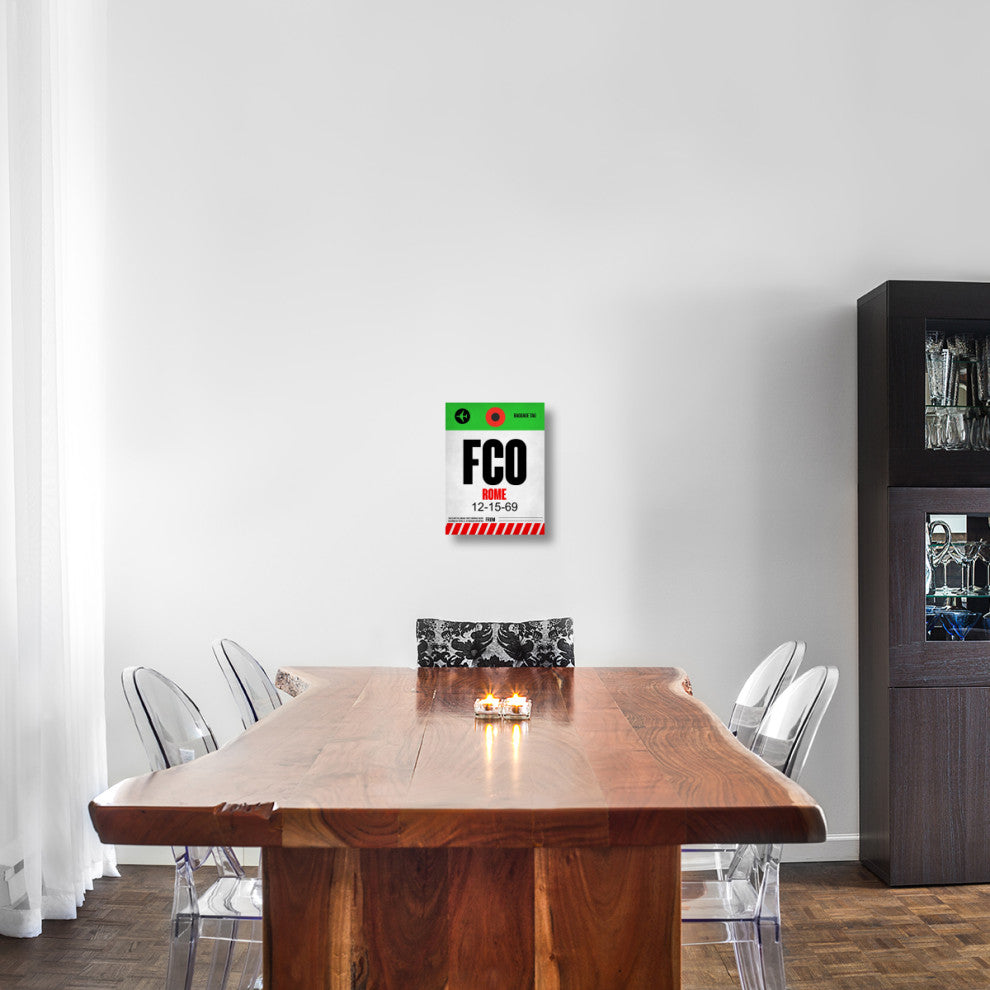 "FCO Rome Luggage Tag 1" Fine Art Print