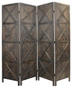 Modern Farmhouse Rustic Four Panel Room Divider Screen