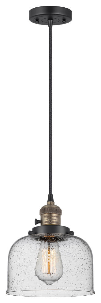 INNOVATIONS 201CSW-BAB-G74-LED 1-Light Mini Pendant Black Antique Brass