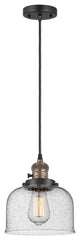 INNOVATIONS 201CSW-BAB-G74-LED 1-Light Mini Pendant Black Antique Brass