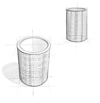 Corbin Metal Side Table, Hammered Antique Gold