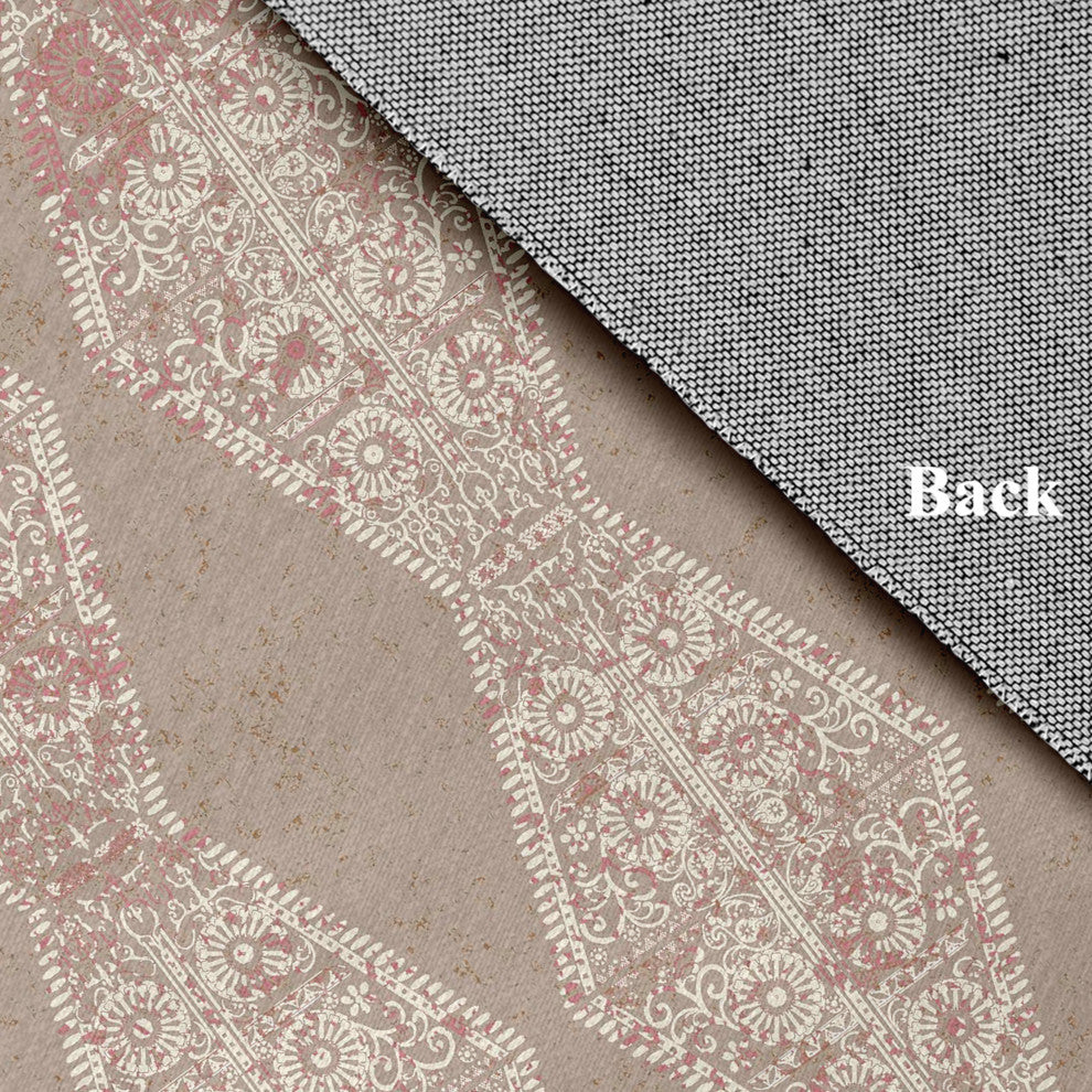 Pyramid Stripe Chenille Rug, Tan, 4'x6'
