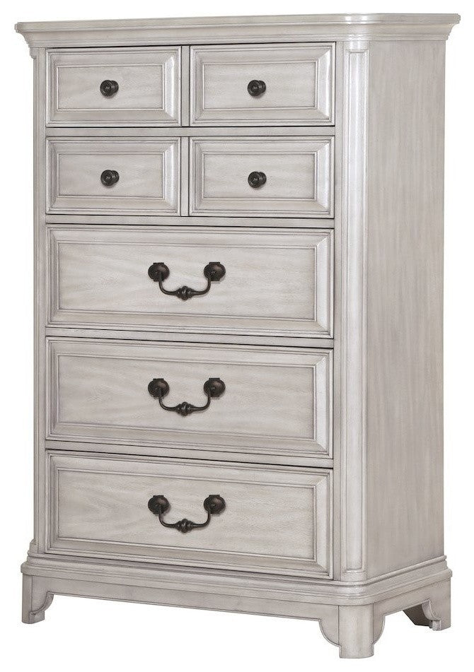 Magnussen Windsor Lane Drawer Chest in Weathered White