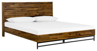 Cusco 3-Piece Acacia King Bed and Nightstands Bedroom Set