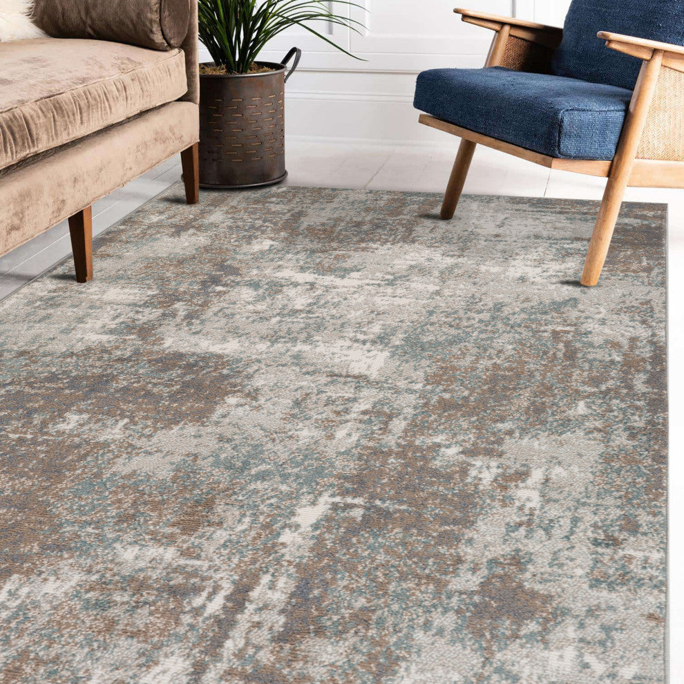 Alpine Bella Area Rug, Brown, 7'10" x 10'2", Abstract