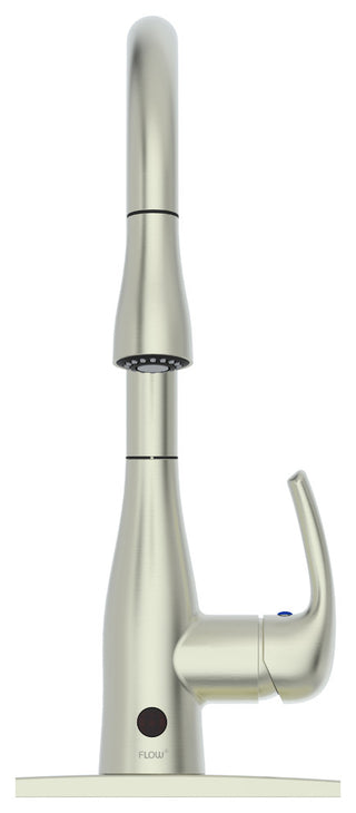 Flow Motion Sensor Kitchen Faucet, Brushed Nickel