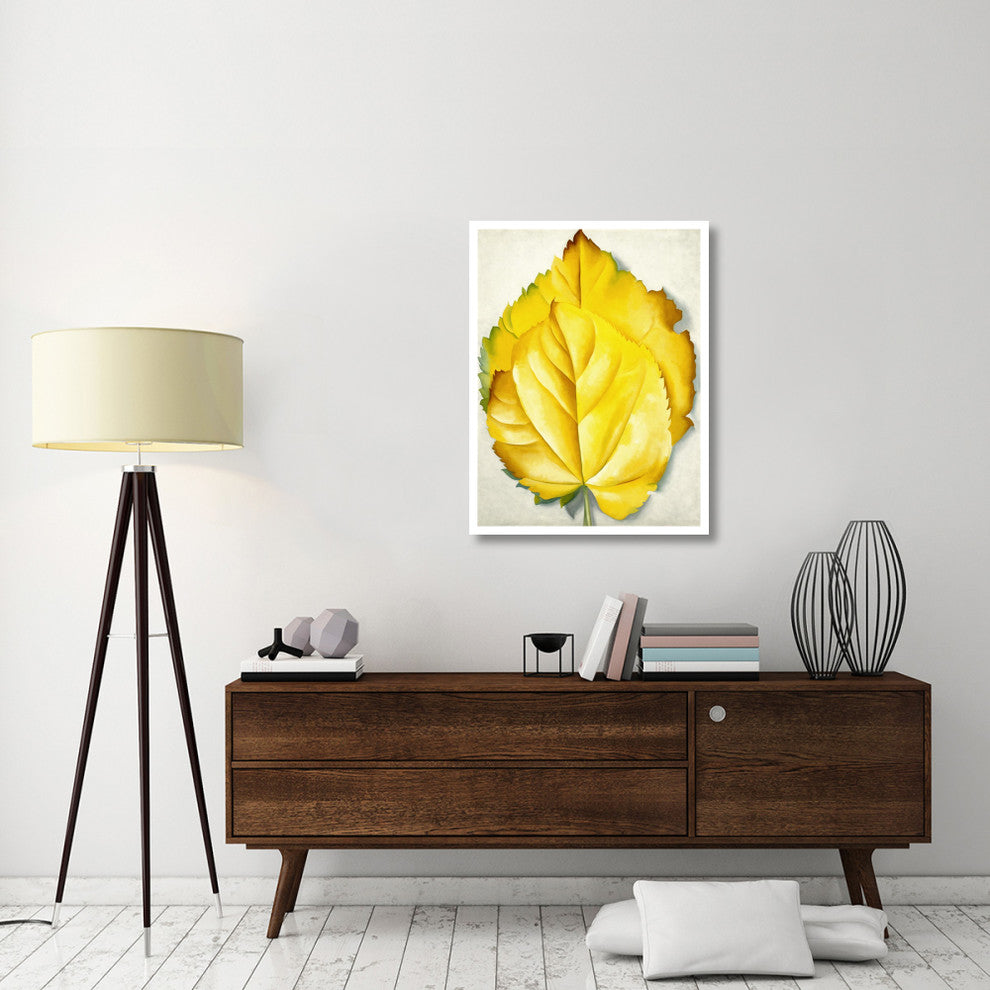 "2 Yellow Leaves (Yellow Leaves), 1928" Print by Georgia O'Keeffe, 29"x38"