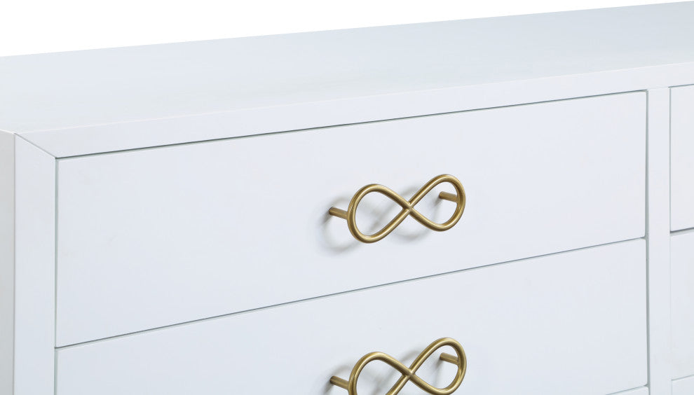 Bowtie Dresser, White