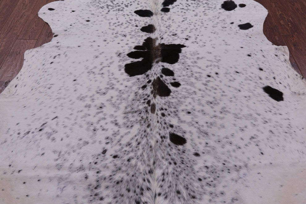 7' 0" X 6' 6" Organic Natural Hair-On Cowhide Area Rug C1455